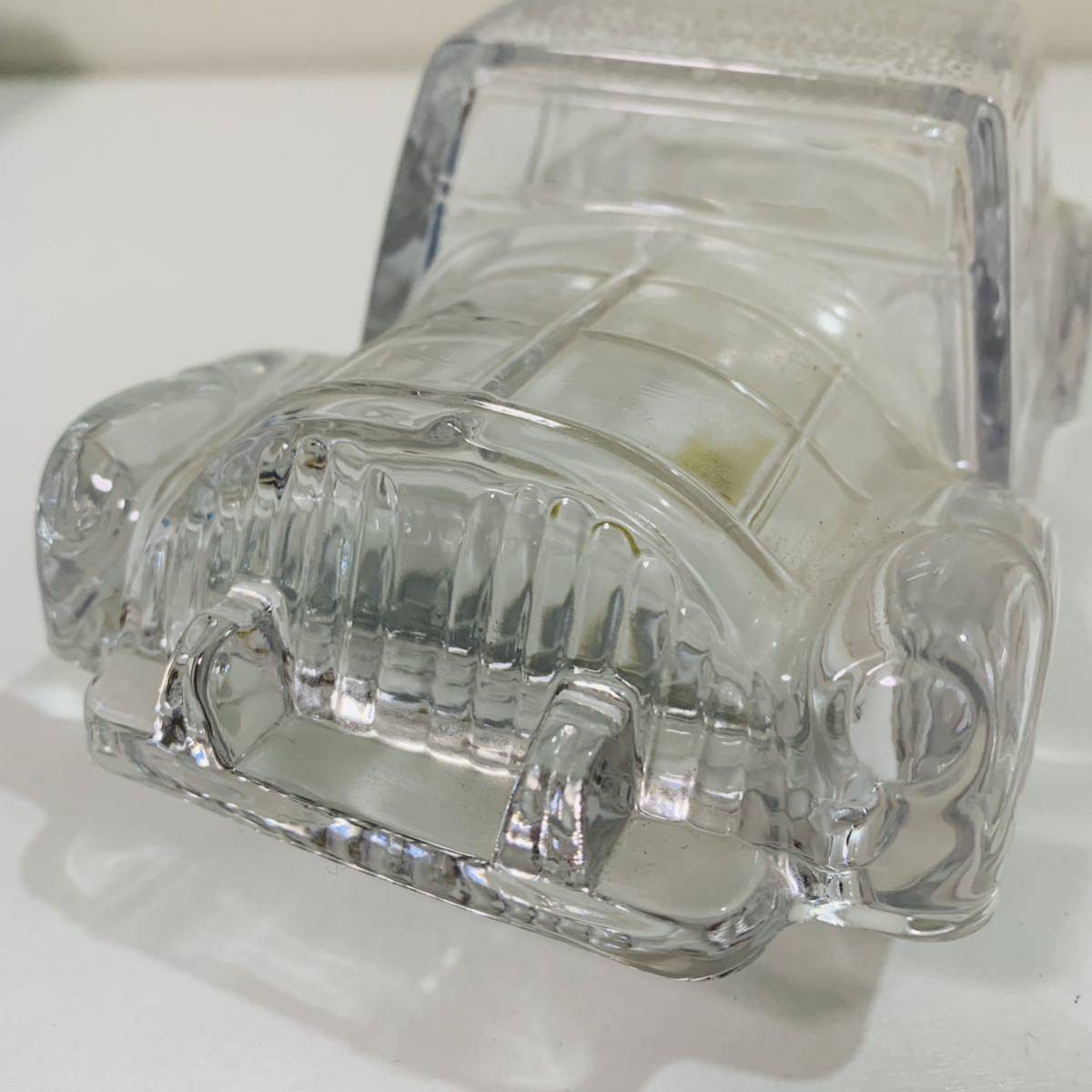 Etoile 日本製 車型 ガラス 小物入れ インテリア 置物 約20cmX10cmX8cm_画像7