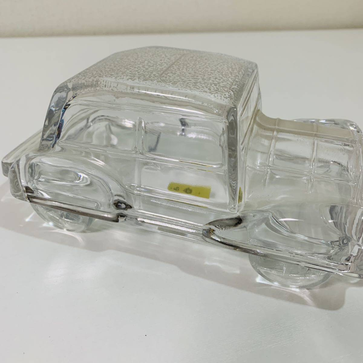 Etoile 日本製 車型 ガラス 小物入れ インテリア 置物 約20cmX10cmX8cm_画像10