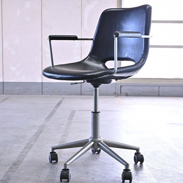 ビンテージ調 キャスターチェアa デスク オフィス リビング 学習椅子 シンプルモダン_オカムラ イトーキ ジロフレックス アーロンの画像1
