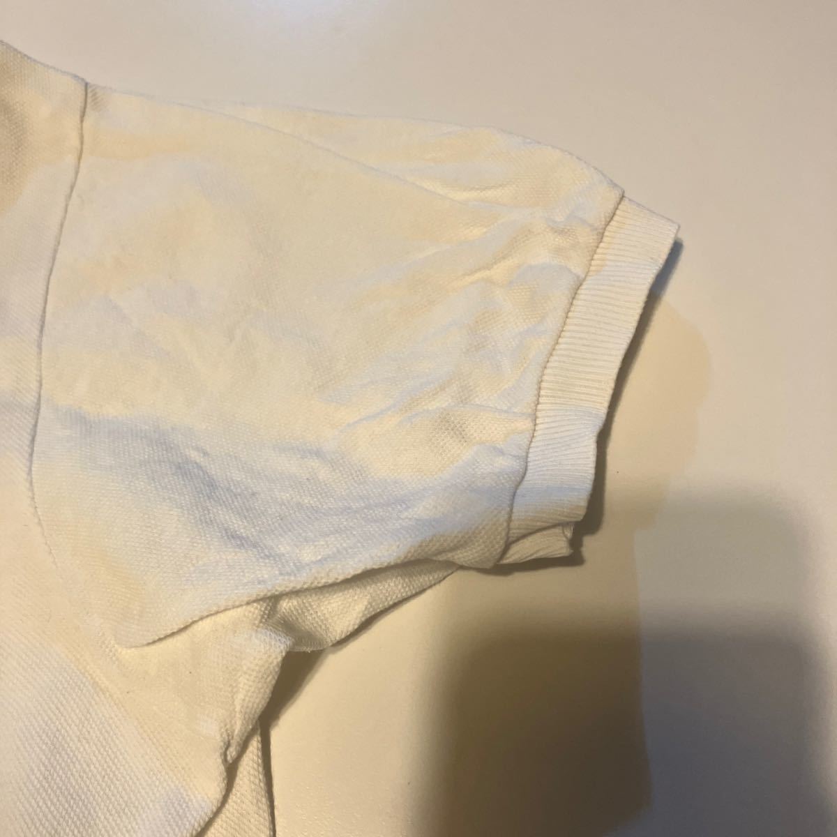 フランス製 LACOSTE ラコステ 半袖ポロシャツ サイズ6 ホワイト 白_画像6