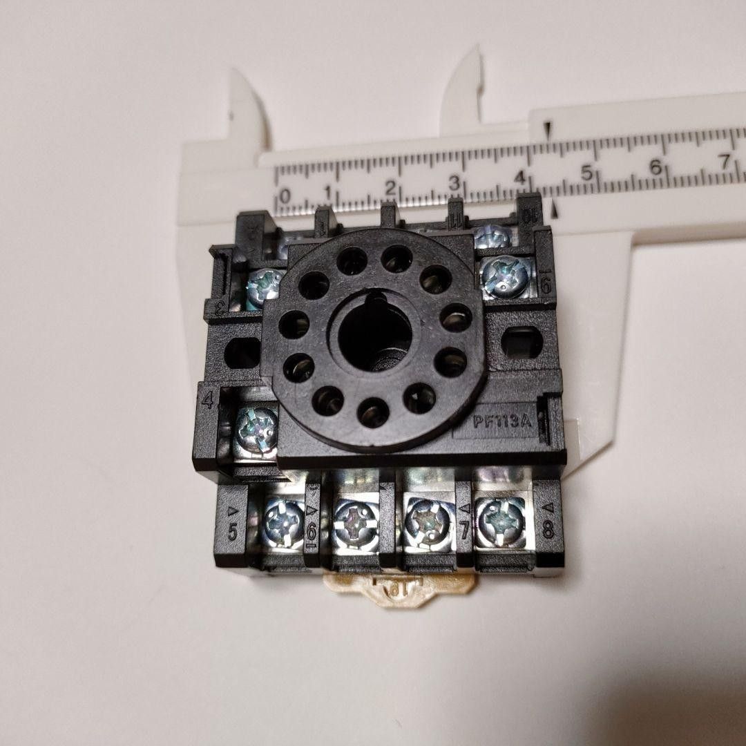 AMONIDA タイムリレーベースソケット、PF113A 11ピンパワーリレーベースソケット、JQX-10F JTX-2Cタイム