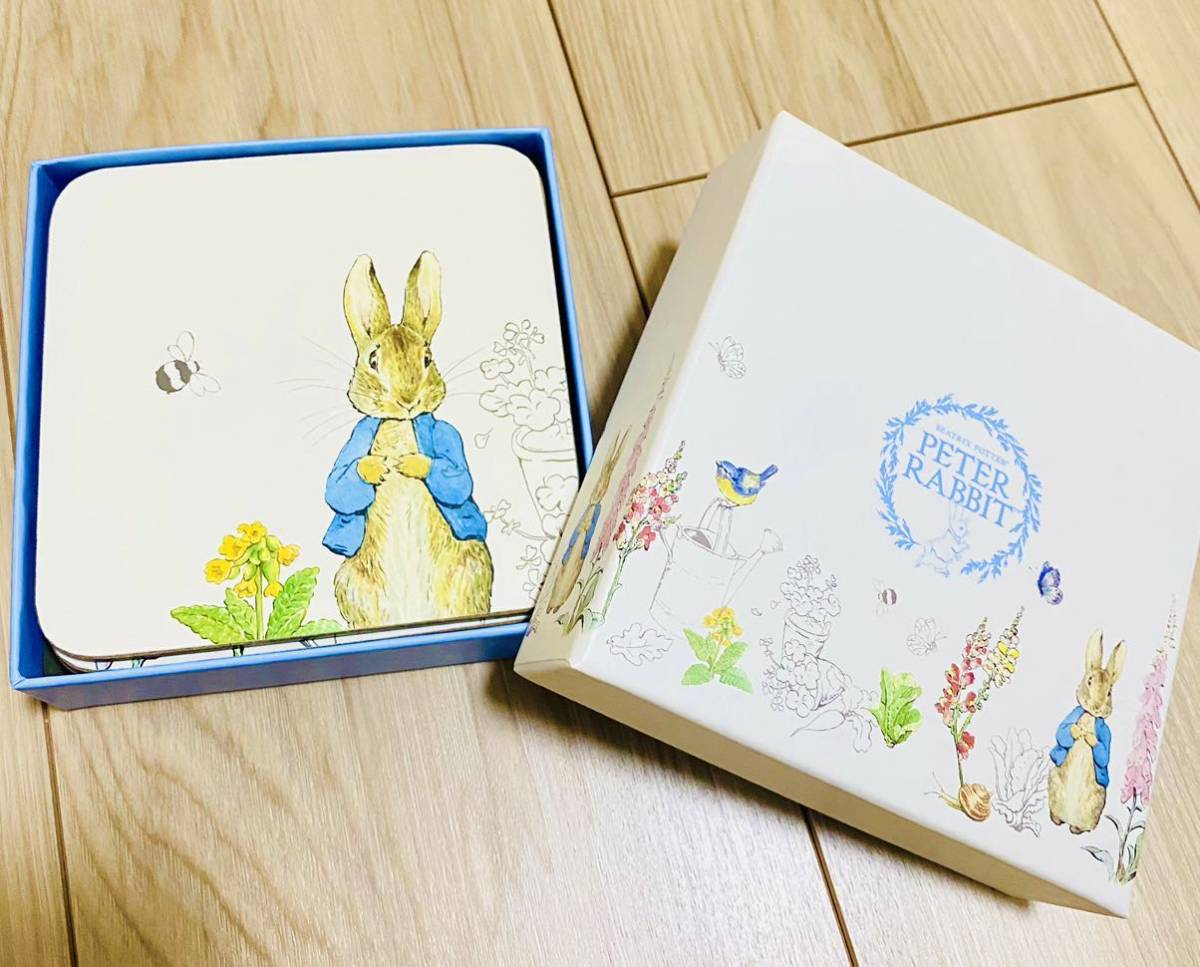 [ new goods unused ][ England limited goods ] England Peter Rabbit Coaster 6 pieces set 