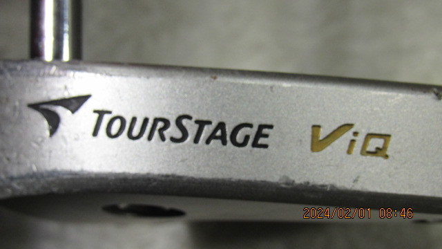  ブリヂストン TOURSTAGE ViQ TF-1 パター 長さは34インチ 重さは530g グリップは純正良好　中古品_画像5