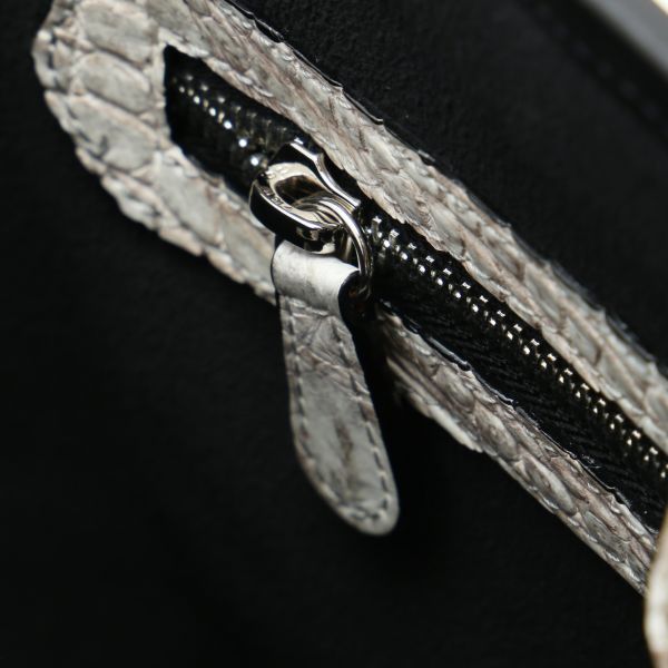 【残り1点】本物保証 ヒマラヤクロコダイル 皮革の宝石：メンズ＆レディース トートバッグ 高級バッグ- 上質なスタイルの逸品の画像9