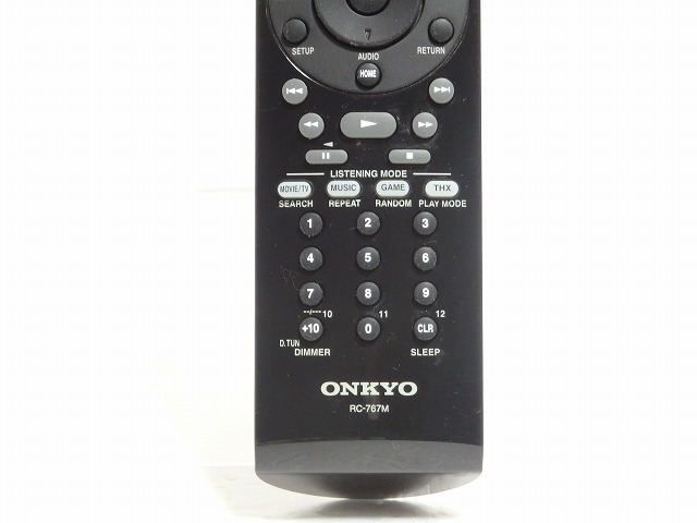 保証付き 完動品 純正 ONKYO TX-SA608 AVアンプ 用 リモコン RC-767M 管理No.RC-1018_画像3