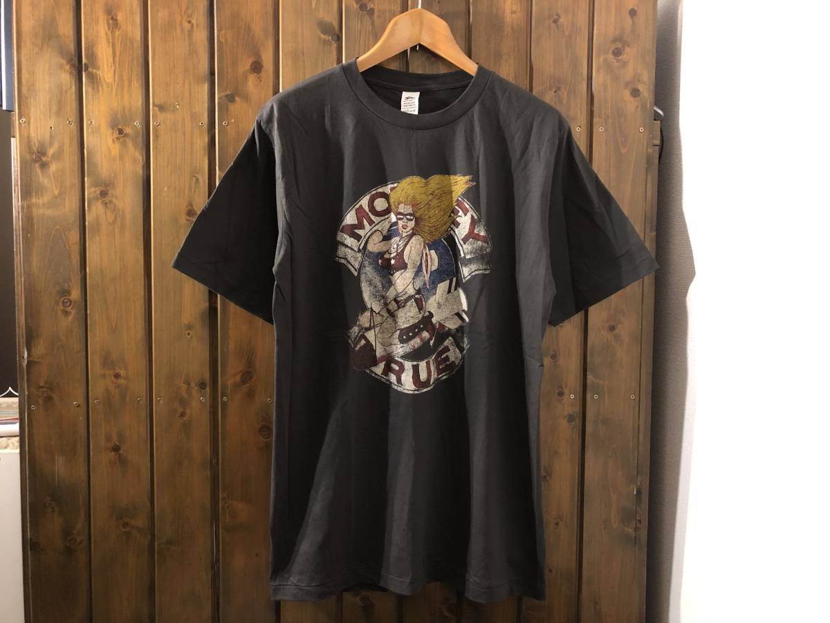 新品★モトリークルー　WORLD TOUR 1987-88　降谷 建志　着用　同プリント　ビンテージスタイル　Tシャツ【XL】★ドラゴンアッシュ/メタル_画像1