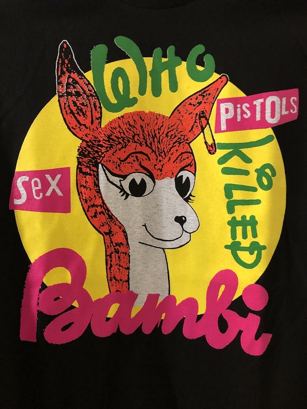 新品★セックスピストルズ WHO KILLED BAMBI プリントTシャツ【L】★バンビ/パンクロック/PUNKROCK/SEX PISTOLS/BLKの画像2