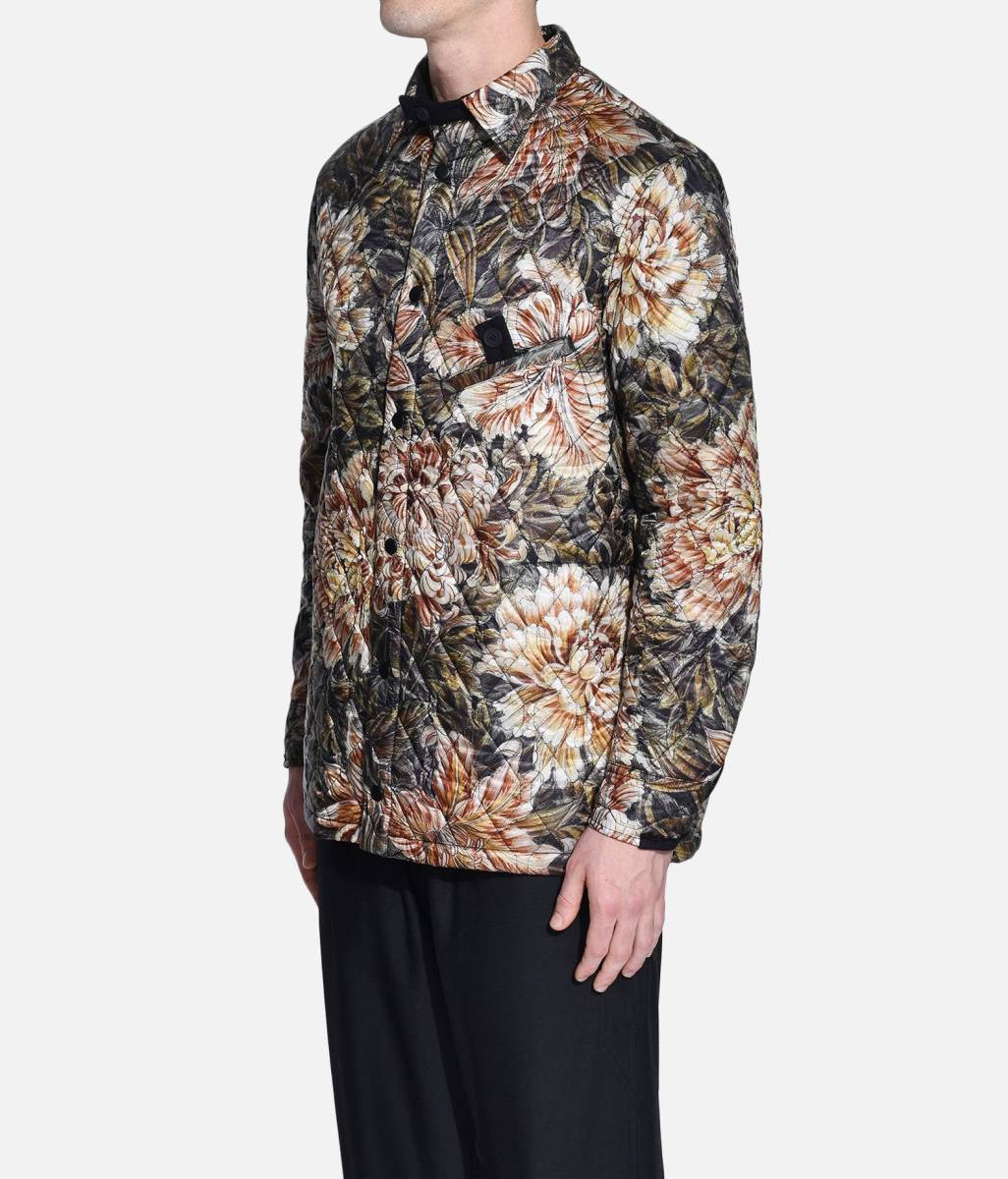 新品 Y-3 AOP Quilted Shirt FLOWER XS 定価70,200円 アディダス ヨウジヤマモト 花柄 プリマロフト キルト JKT ジャケット