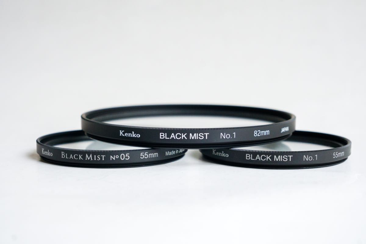 【良品】Kenko BlackMist No.1 No.5 55mm 82mm フィルターセット ブラックミスト
