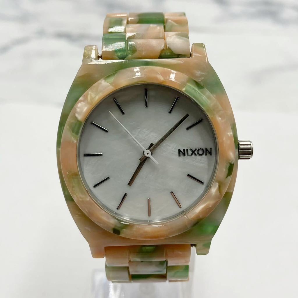 $【売り切り】Nixonニクソン 腕時計 MORE IS MORE THE TIME TELLER タイムテラーACETATEアセテート クォーツ 3針時計 希少モデル _画像2