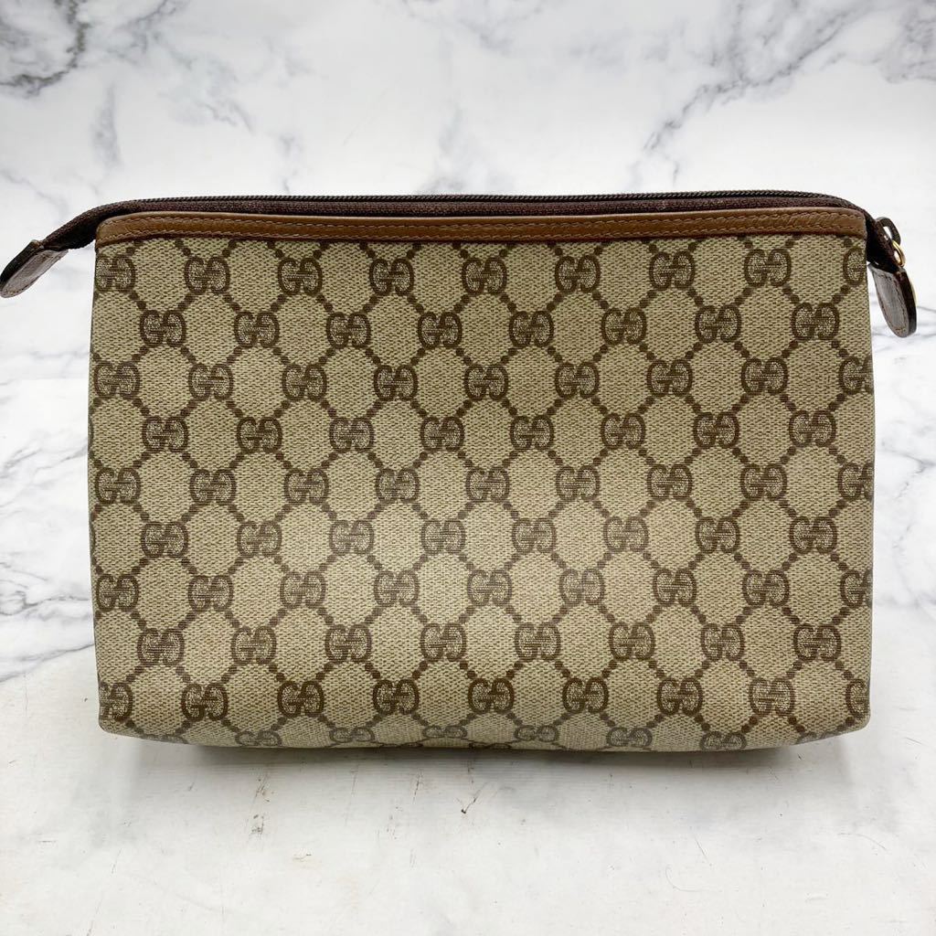 ●【売り切り】GUCCI グッチ セカンドバッグ オールドグッチ GGプラス 014.115.6088.4021 GGスプリーム ヴィンテージバッグ_画像2