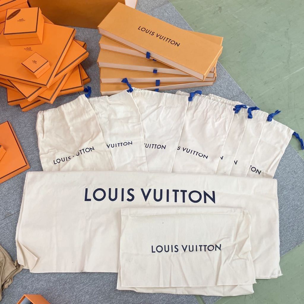 ◎【売り切り】ブランドショッパー空箱大量まとめセット！HERMES エルメス LOUIS VUITTON ルイヴィトン 保存袋 洋服カバーetc..._画像4