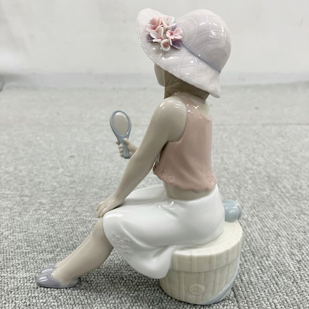 $【売り切り】そこそこ美品LLADROリヤドロ Utopiaユートピア にあうかな 少女 フィギュリン O-17K 箱付属 陶器人形_画像5
