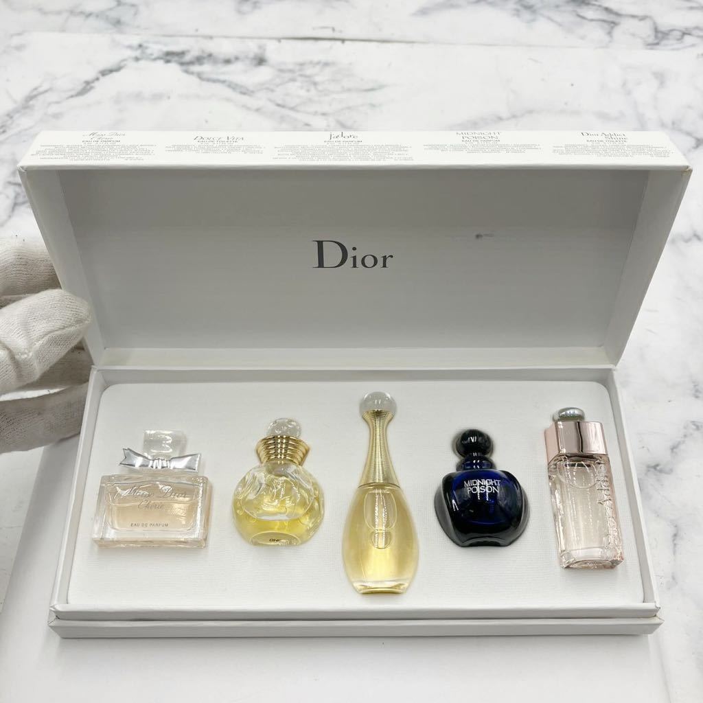 $【売り切り】未使用！Christian Dior クリスチャンディオール ミニボトル5点セット MissDior DOLCE VITA jadore POISON DiorAddict_画像1