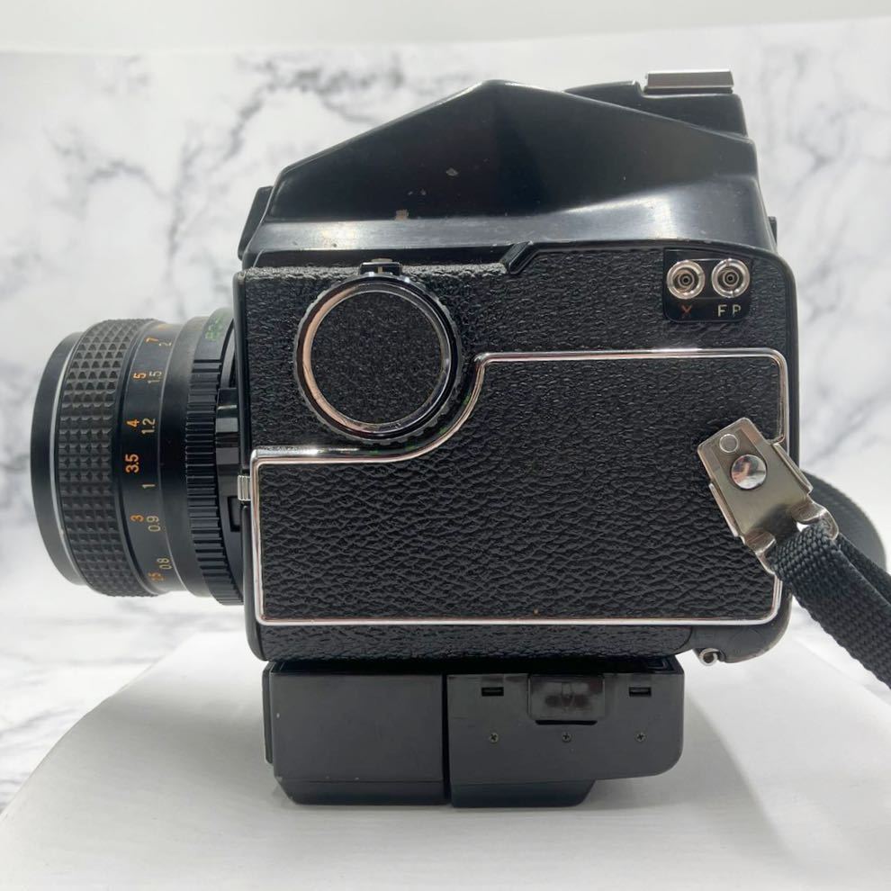 ◆【売り切り】Mamiya マミヤ 中判カメラ PX-28 4G13/MAMIYA-SEKOR レンズ 1:2.8 f＝80mmワインダーグリップ付属 レトロカメラ 当時物_画像3