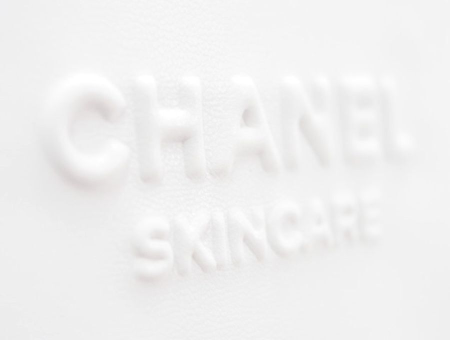 シャネル CHANEL ノベルティ スキンケア コスメポーチ ラウンド型 ファスナーポーチ SKINCARE 2020 白 ホワイト【New 新品】_画像5