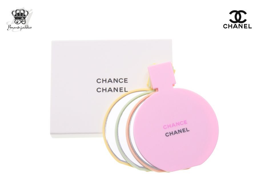 シャネル CHANCE CHANEL ノベルティ 鏡 スライド式コンパクトミラー 4色 香水 チャンス フレグランス PARFUMS 【New 新品】_画像1