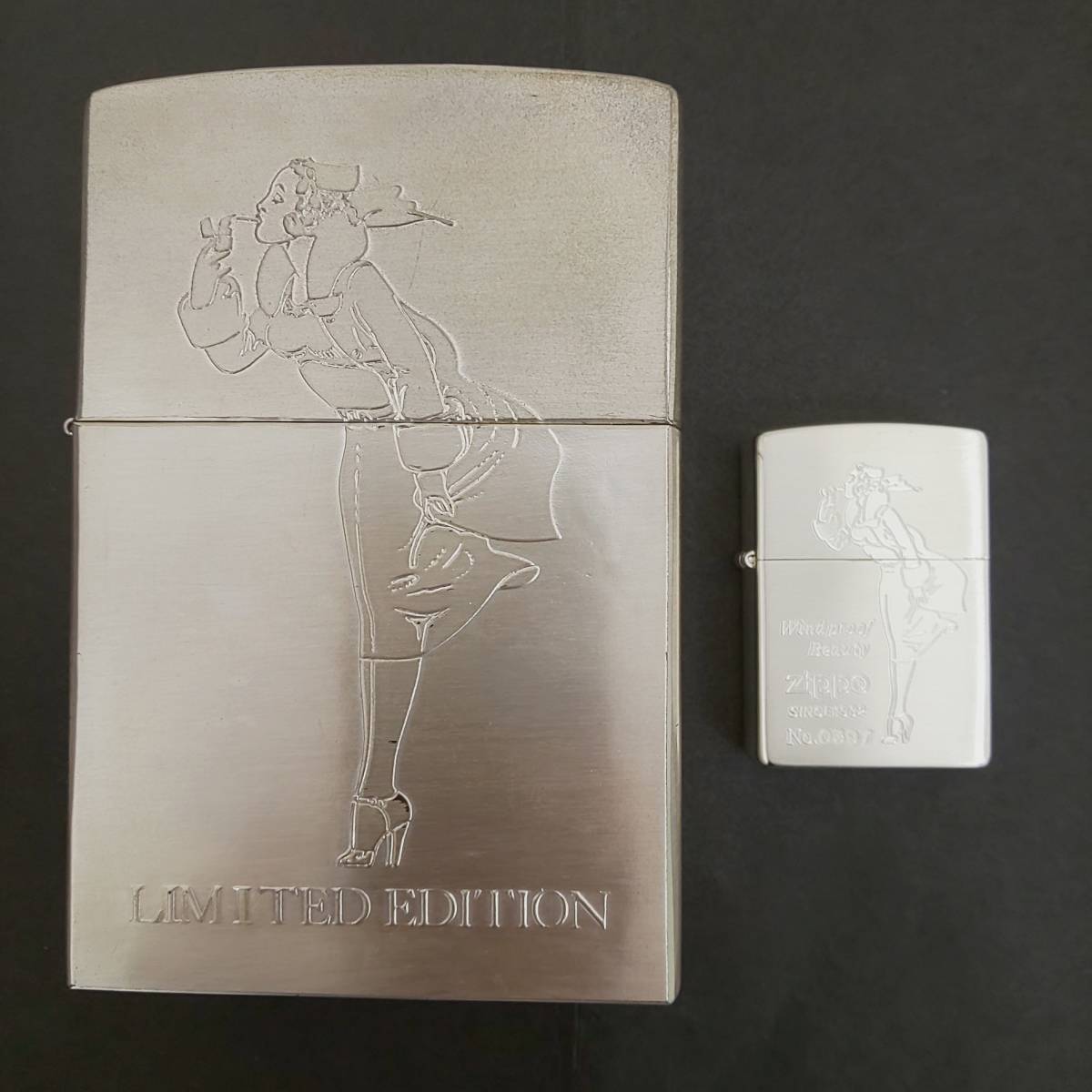 △タ　ZIPPO/ジッポー ライター Wind proof Beauty リミテッドエディションケース付△_画像2