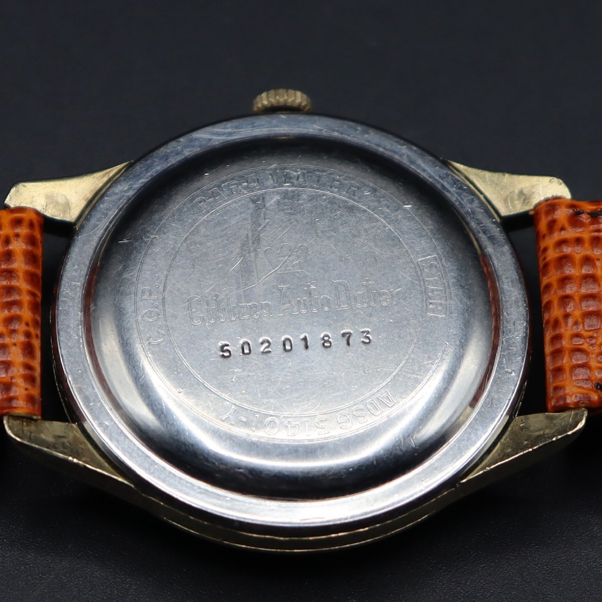 Citizen Super Deluxe シチズン スーパーデラックス/カスタム 手巻き 特別調製品 25石 1960年代 新品革ベルト アンティーク メンズ腕時計_画像8