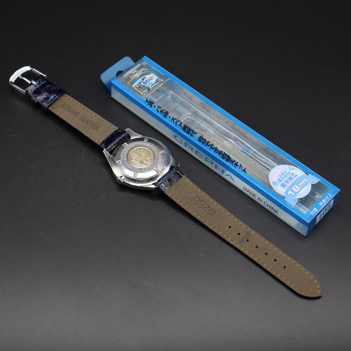 CITIZEN Chorono Master シチズン クロノマスター H0053002-Y 手巻き 鷲メダリオン 1967年頃 新品ベルト アンティーク メンズ腕時計_画像9