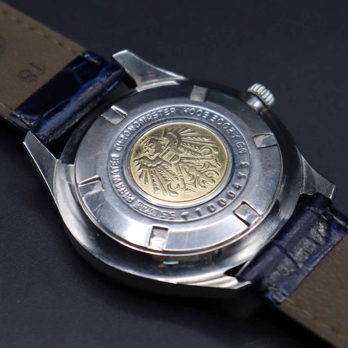 CITIZEN Chorono Master シチズン クロノマスター H0053002-Y 手巻き 鷲メダリオン 1967年頃 新品ベルト アンティーク メンズ腕時計_画像7