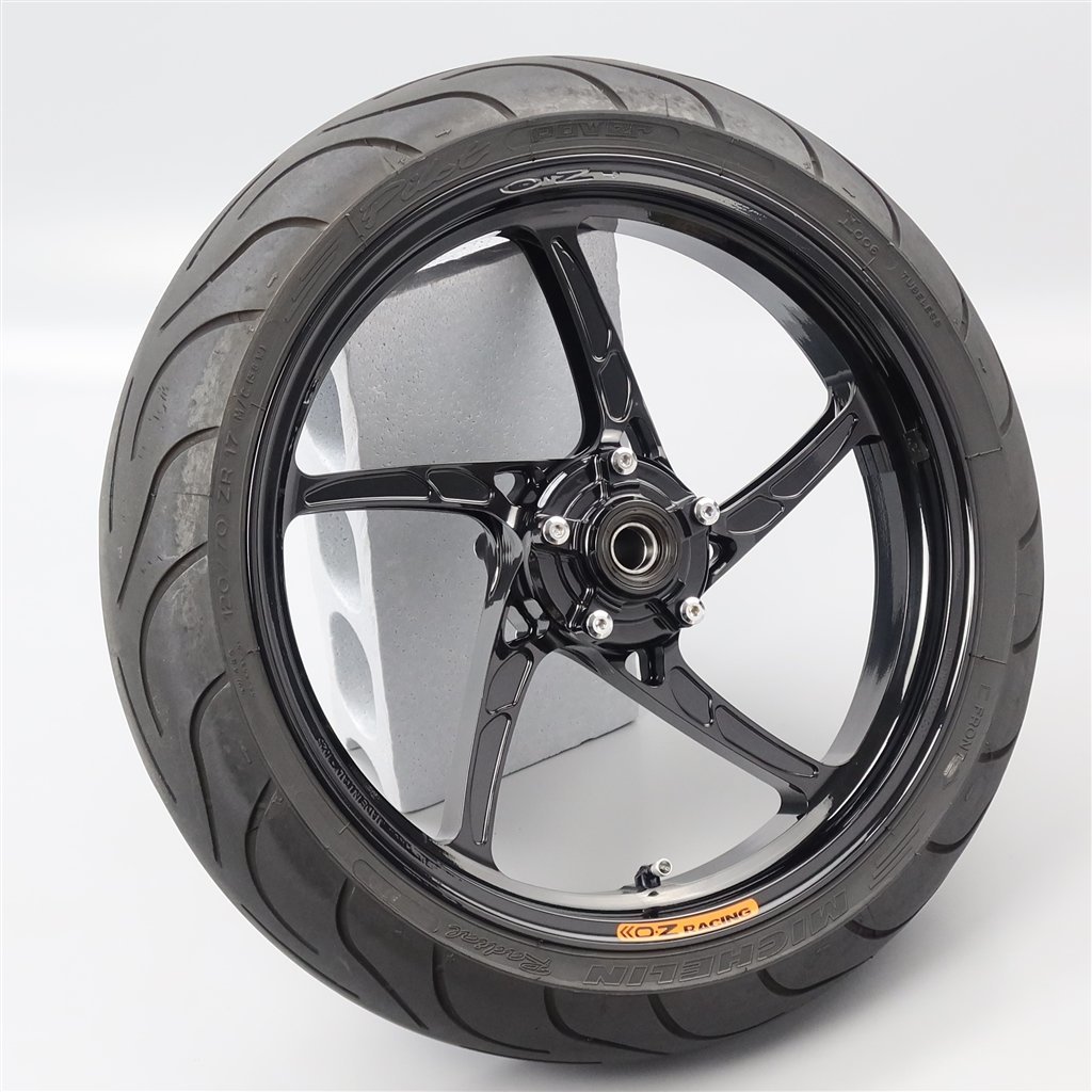 ! Triumph Speed Triple 1050/\'05-\'07 OZ racing OZ-5S PIEGA aluminium forged wheel rom and rear (before and after) SET beautiful goods (T0205A18) search /piega