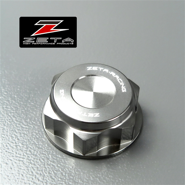 ◇ZETA CNC ステムナット チタンカラー M28×36-P1.0 H17 展示品 YZF-R1/ZX-10R/GSX-R1000等 (ZS58-1308)_画像1