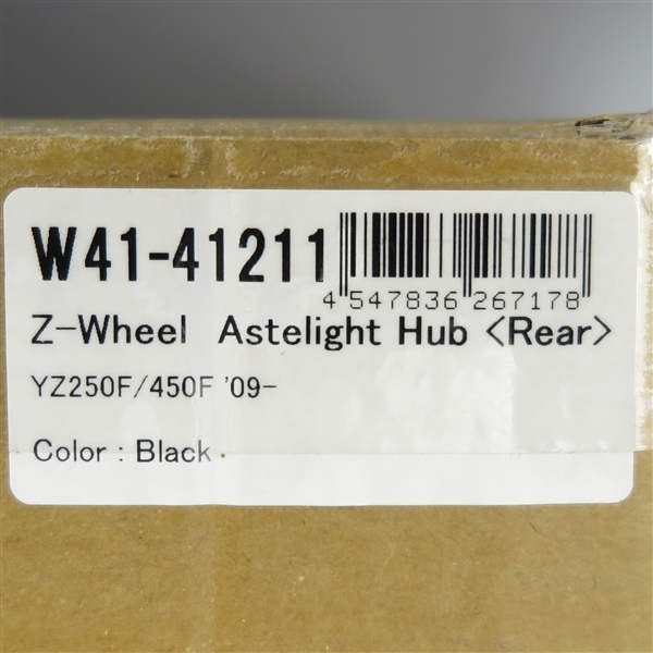 ◇YZ250F/YZ450F '09-'13 Z-WHEEL アステライトハブ リア/ブラック 展示品/ホイールハブ (W41-41211)_画像5