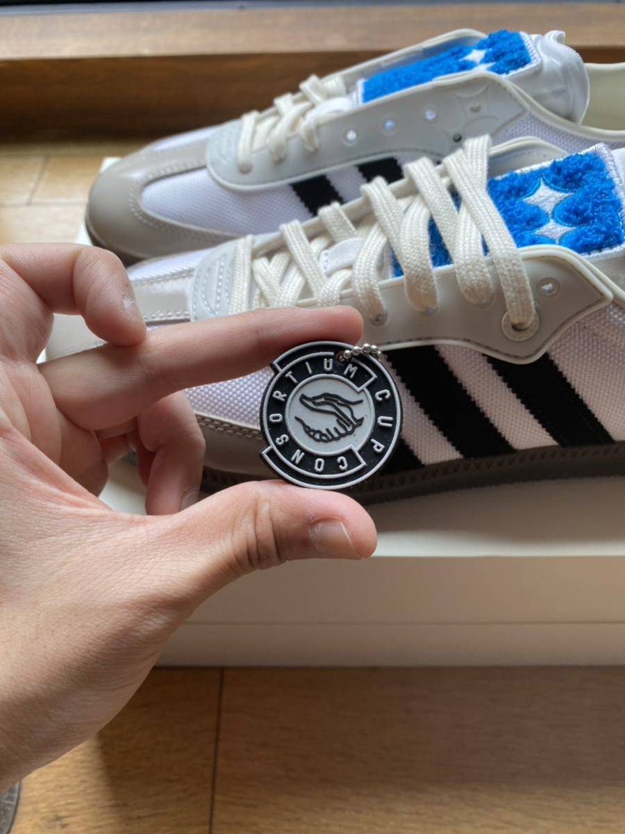 adidas SAMBA AN OG WITH A TWIST BSTN CONSORTIUM CUP CRYSTAL WHITE/GUM/CORE BLACK アディダス サンバ 26cm_画像6