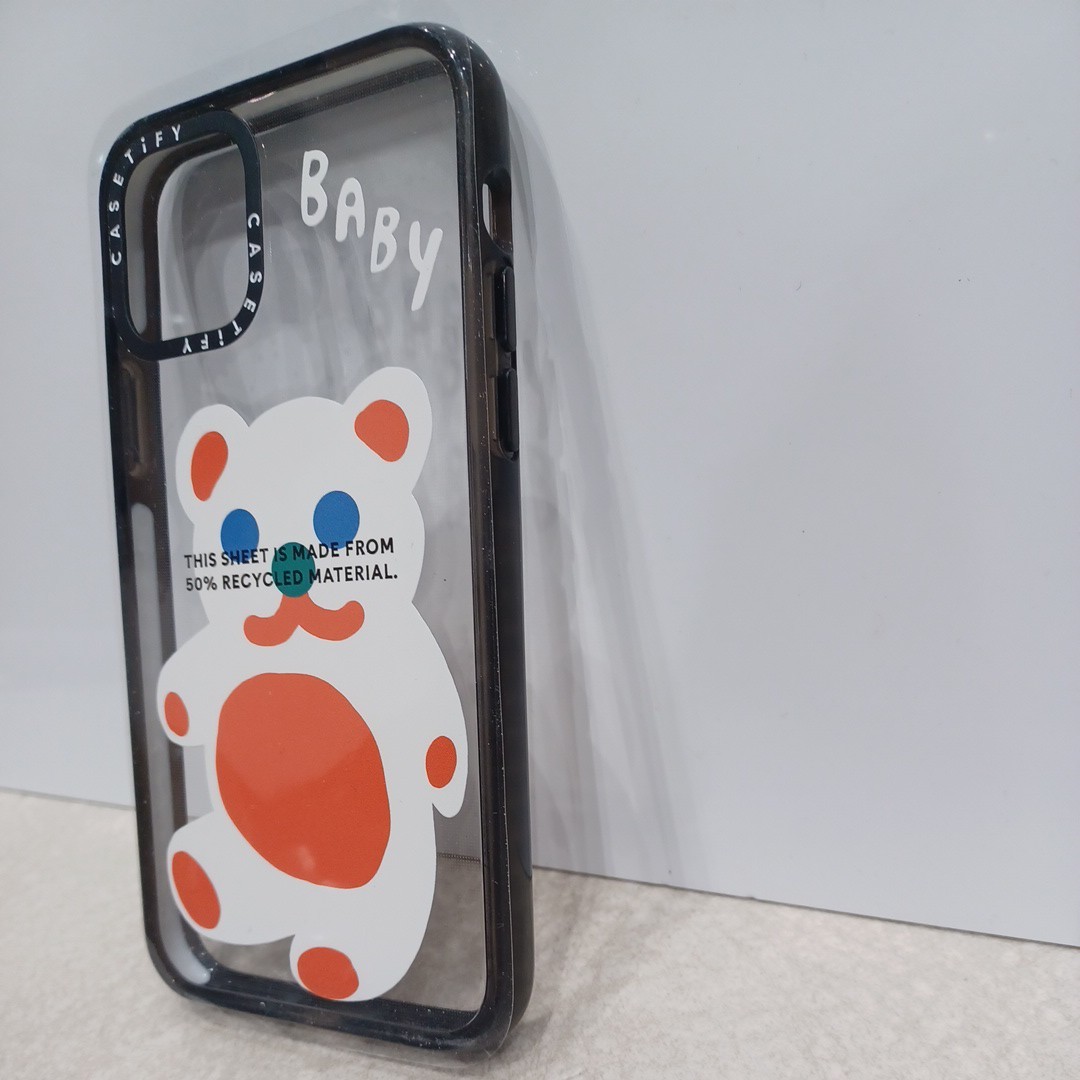 f168 CASETiFY インパクトケース iPhone 11 Pro - Baby Bear by Katie Benn - クリア ブラック_画像4