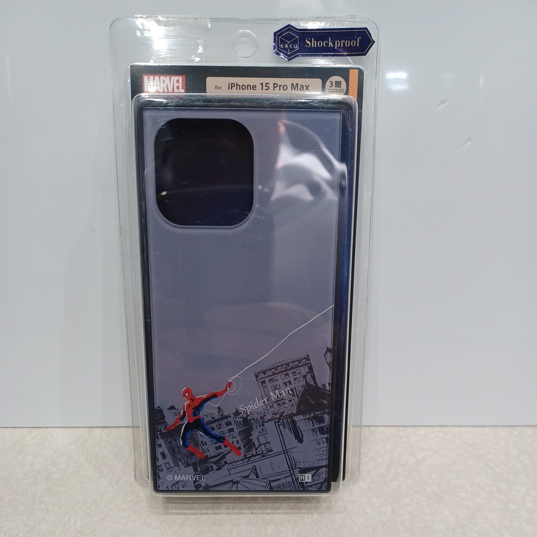 f171 イングレム iPhone 15 Pro Max ケース マーベル ハイブリッドケース KAKU スパイダーマン_2