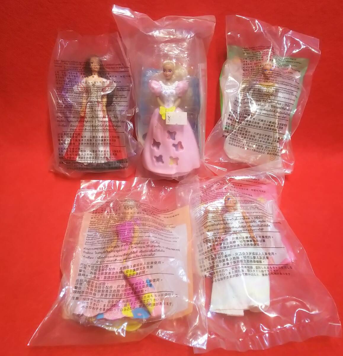 [ McDonald's Barbie ]5 kind set happy set 1997 year Mattel gift Novelty 