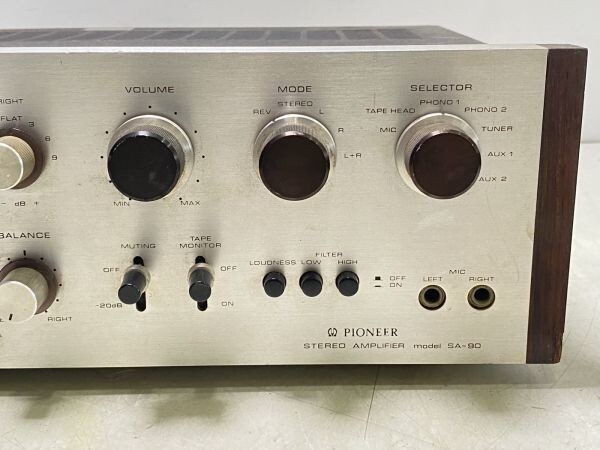 【ジャンク】Pioneer SA-90 ステレオプリメインアンプ【2423110035034】_画像4