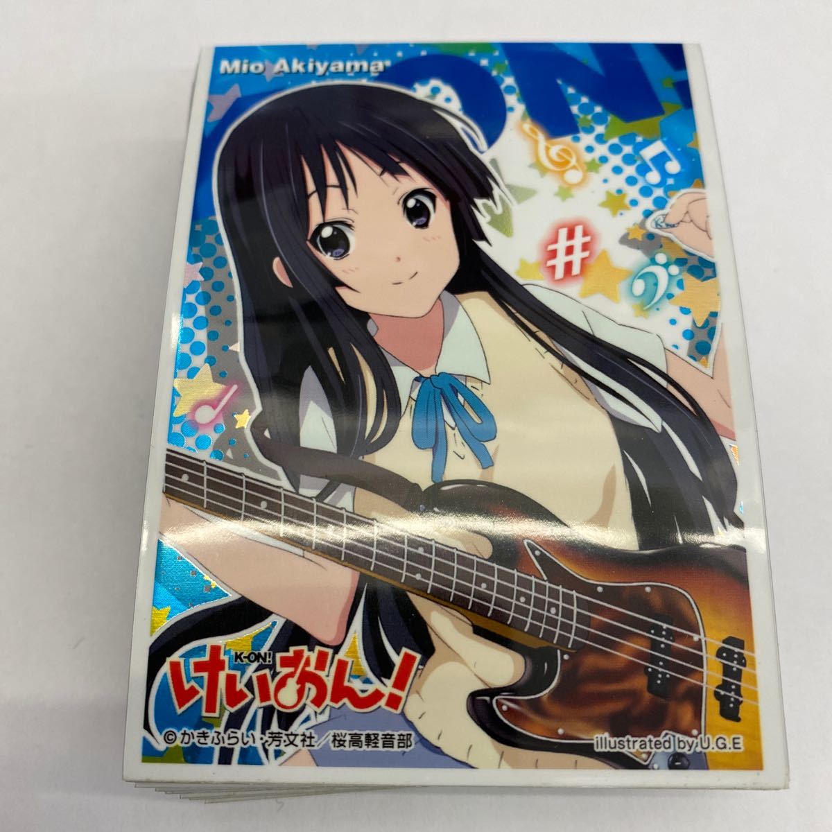 【中古スリーブ】けいおん! 秋山澪　キャラクタースリーブ54枚、レギュラーサイズ、多少の使用感あり、管理No.2226_画像1