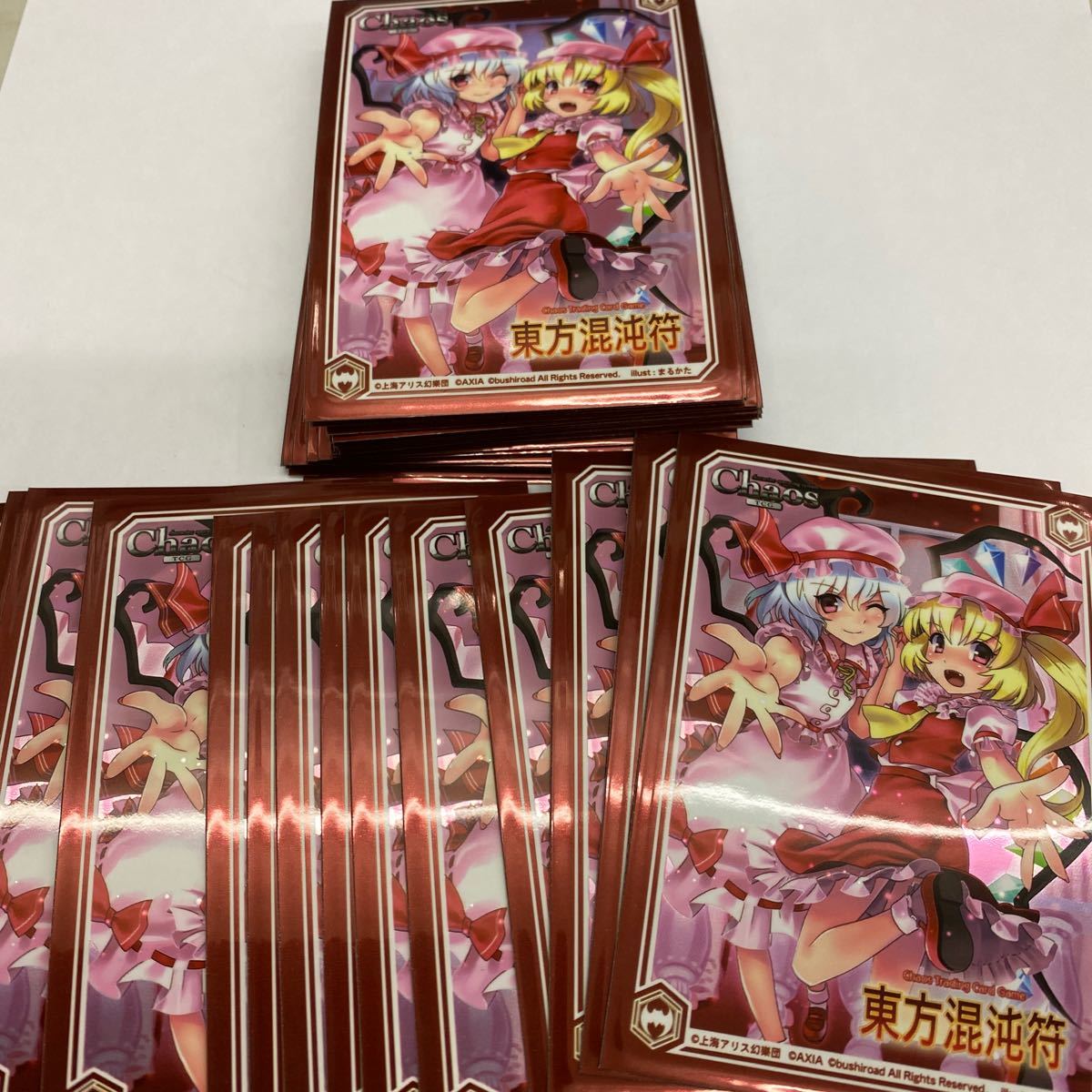 【中古スリーブ】東方project レミリア&フランドール　キャラクタースリーブ46枚、レギュラーサイズ、東方混沌符、CHAOS 管理No.2295_画像3