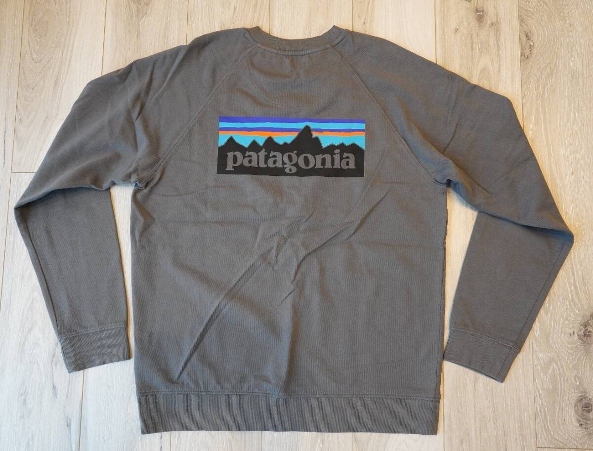 パタゴニア P6ロゴオーガニッククルースウェットシャツ 39603SP20 グレー Mサイズ 超美品_画像3