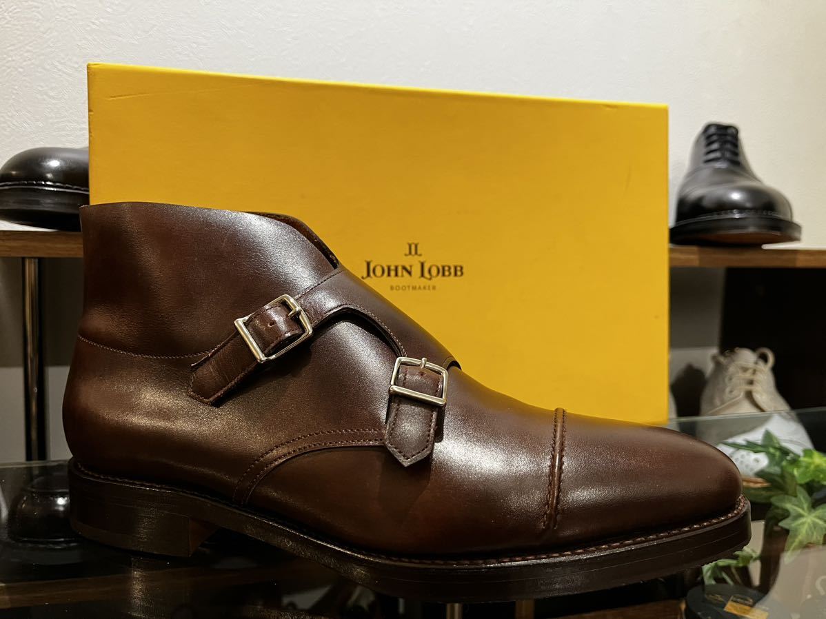 未使用 激レア JOHN LOBB William Ⅱ Boot UK6.5E ジョンロブ　ウィリアム　ブーツ　ミスティーカーフ 黄箱_画像4