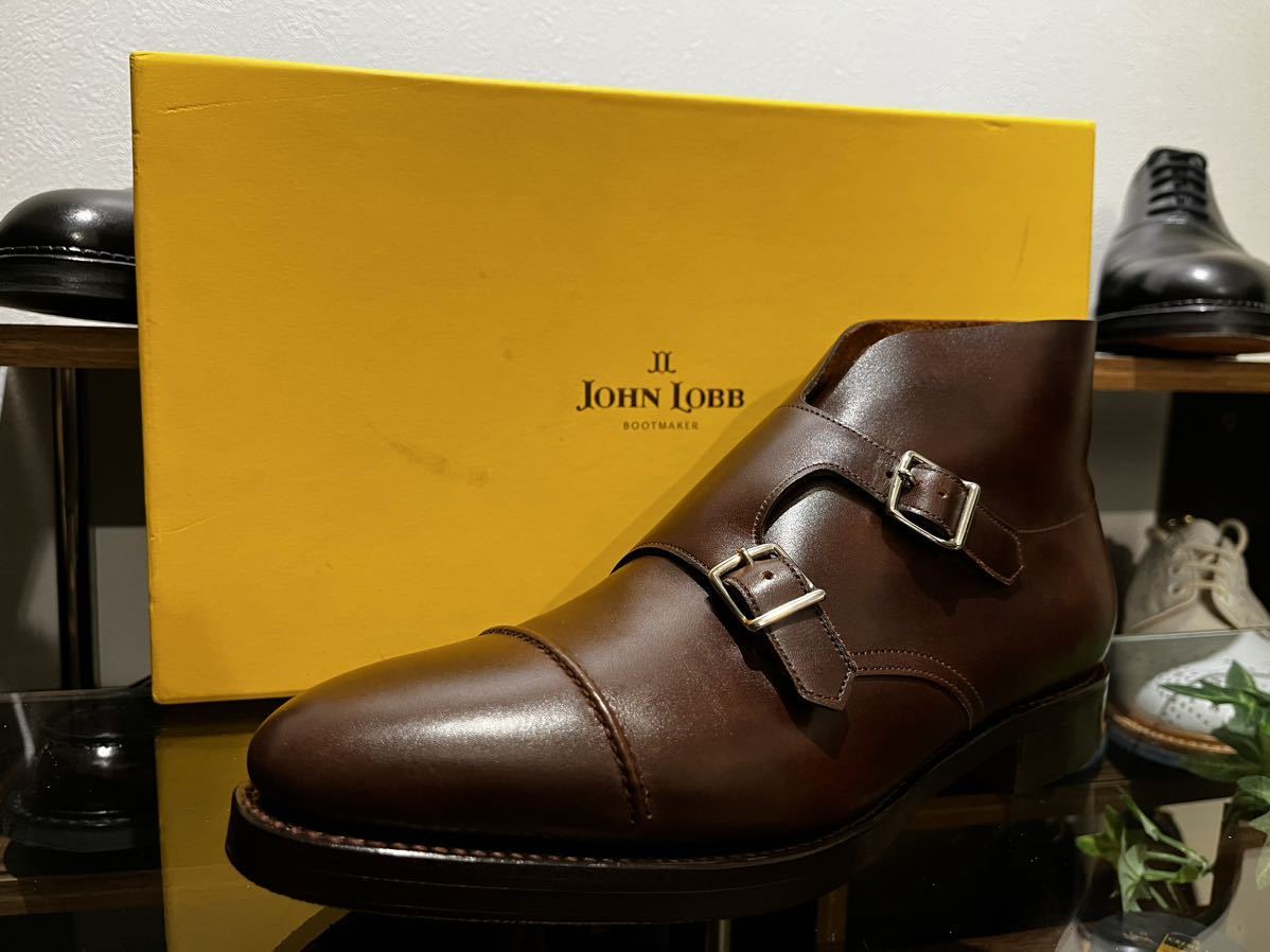 未使用 激レア JOHN LOBB William Ⅱ Boot UK6.5E ジョンロブ　ウィリアム　ブーツ　ミスティーカーフ 黄箱_画像5