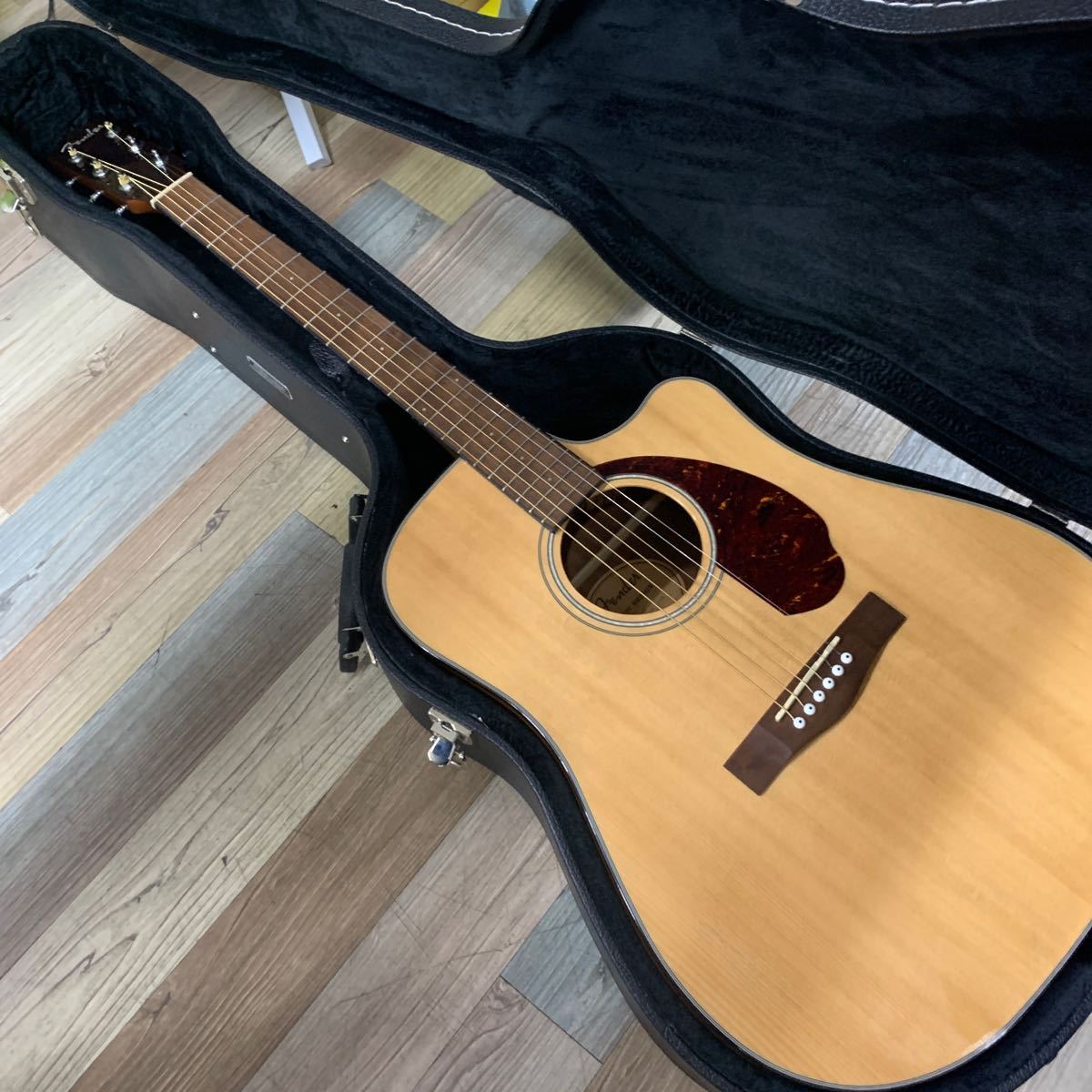 極美品 FENDER フェンダー エレアコ CD-140SCE Dreadnought Natural 純正ハードケース付き アコースティックギター