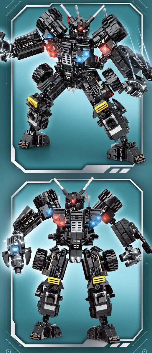 即納　ロボット　メカ　戦車　2way仕様　レゴ　互換　テクニック　ミニフィグ LEGO 互換 ミニフィギュア　ブロック　588pcs_画像2