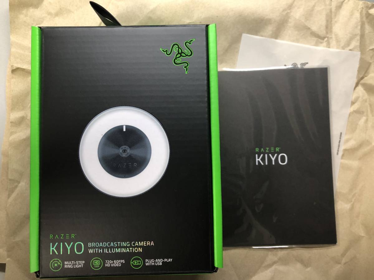 Razer Kiyo ウェブカメラ 720p/60FPS HD VIDEO RZ19-02320100-R3M1 リングライト付_画像1