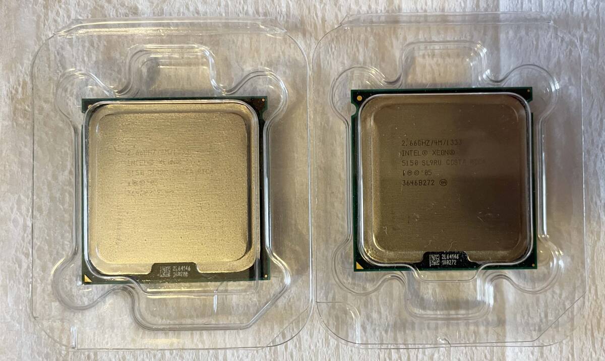 【美品】INTEL Xeon 5150 2.66GHz SL9RU【同一ロット2個セット】_画像3