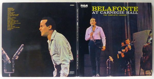 ■ハリー・ベラフォンテ｜豪華盤 ベラフォンテ・イン・パースン(Belafonte At Carnegie Hall) ＜LP2枚組 日本盤＞ブックレット・ジャケット_画像2