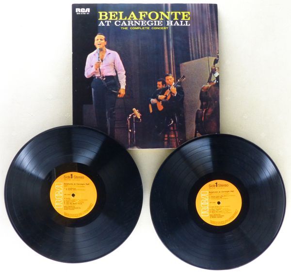 ■ハリー・ベラフォンテ｜豪華盤 ベラフォンテ・イン・パースン(Belafonte At Carnegie Hall) ＜LP2枚組 日本盤＞ブックレット・ジャケット_画像6