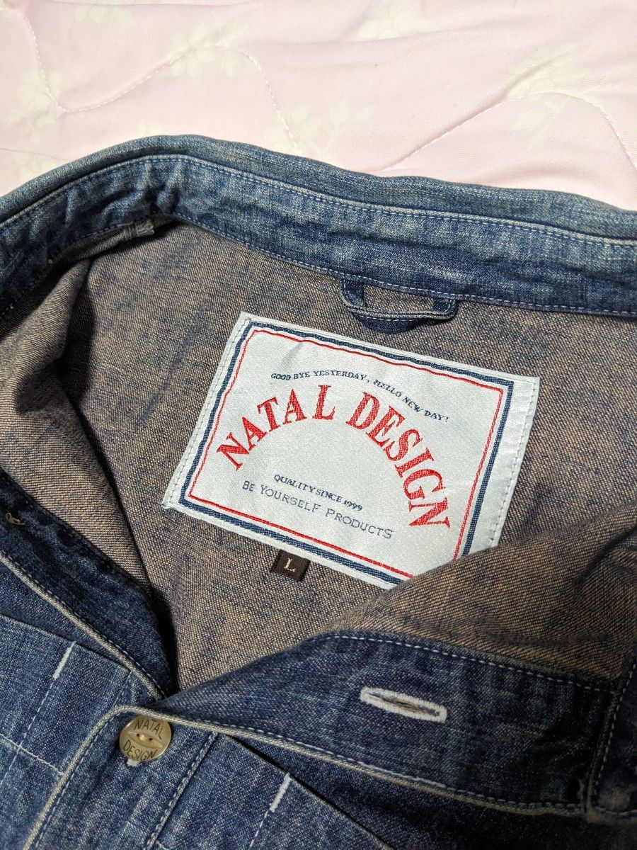 NATAL DESIGN DENIM SHIRTS 3rd BIG LONG プルオーバー　L