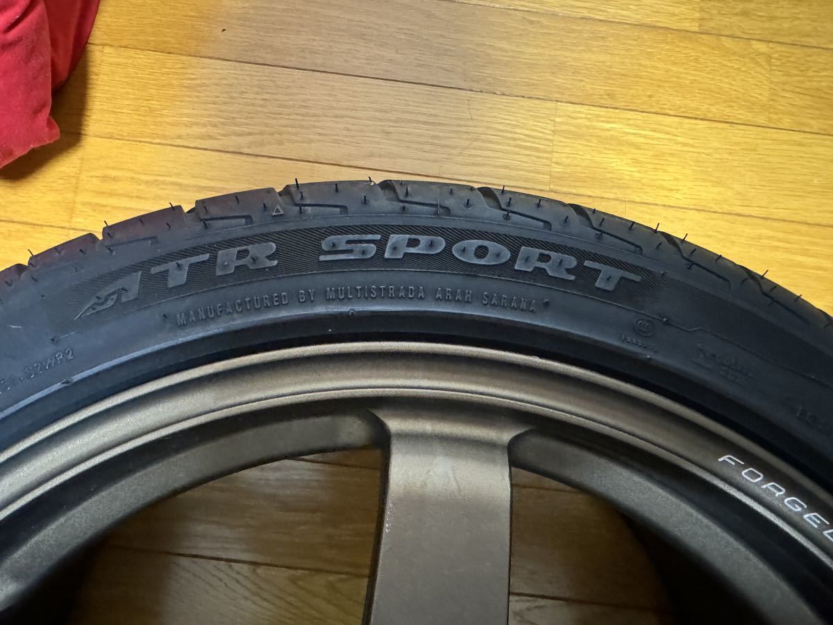 RAYS　TE37SAGA 8.5J+42 PCD114.3　シビック　インプレッサ　WRX 235/40R18 2本セット_画像8