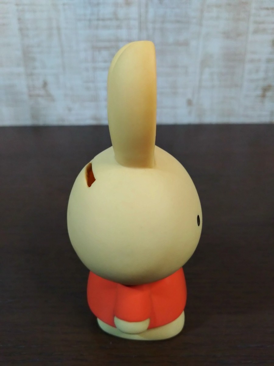 Miffy ミッフィー ソフビ 貯金箱 Dick Bruna☆当時物?☆レトロ☆13cm程☆ミッフィ☆フィギュア☆人形☆現状品_画像5