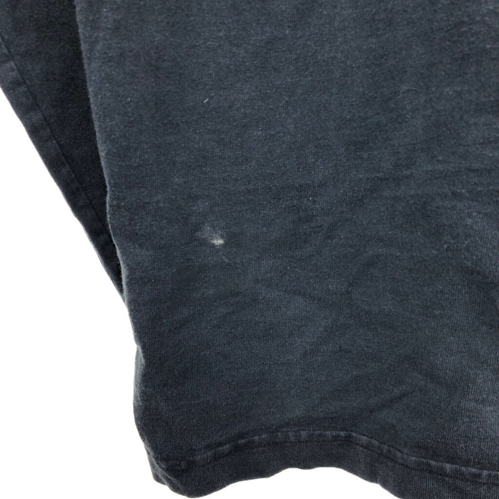 Carhartt カーハート ロゴ 長袖Ｔシャツ トップス カジュアル ワーク 袖プリント ブラック (メンズ XL) 中古 古着 P7060_画像4