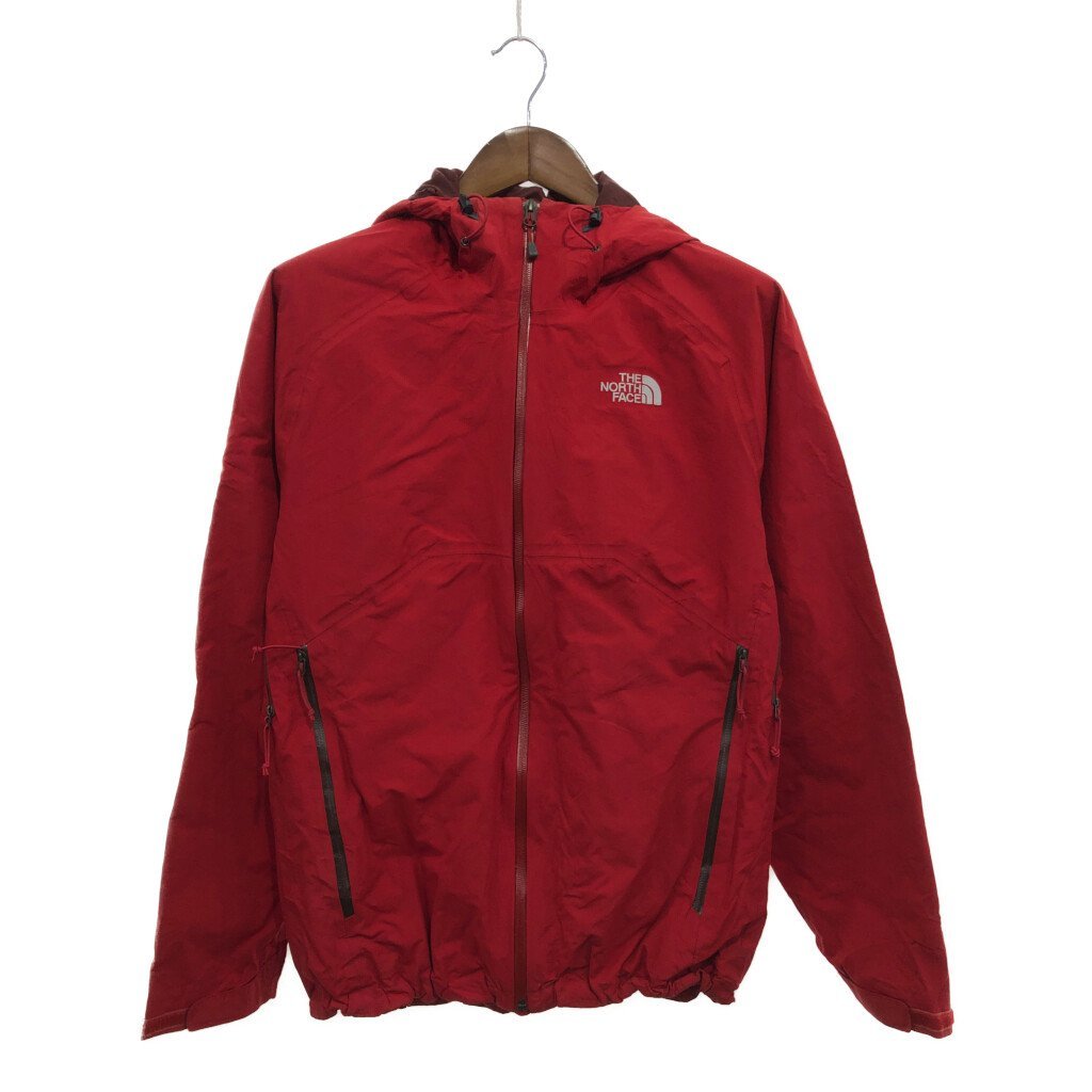 THE NORTH FACE ノースフェイス HYVENT ナイロン マウンテンパーカー アウター アウトドア キャンプ レッド (メンズ M) 中古 古着 P7528