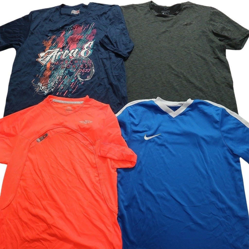 古着卸 まとめ売り ストレッチ素材 半袖Tシャツ 18枚セット (メンズ L /XL ) カラー系 ナイキ TS2 MR5602 1円スタート_画像2